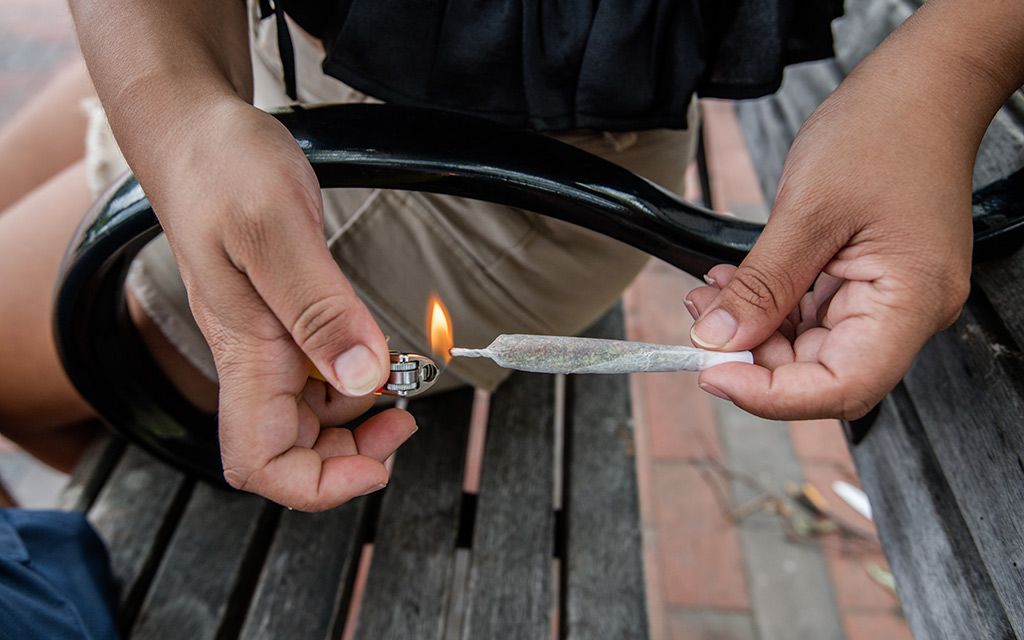 Smoking Marijuana